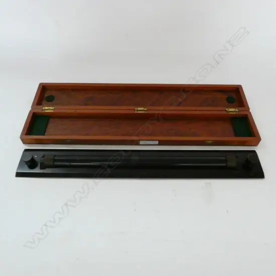 18" BRASS PARALLEL ROLLING RULE BY W. HARLING LTD, LONDON, IN BOX